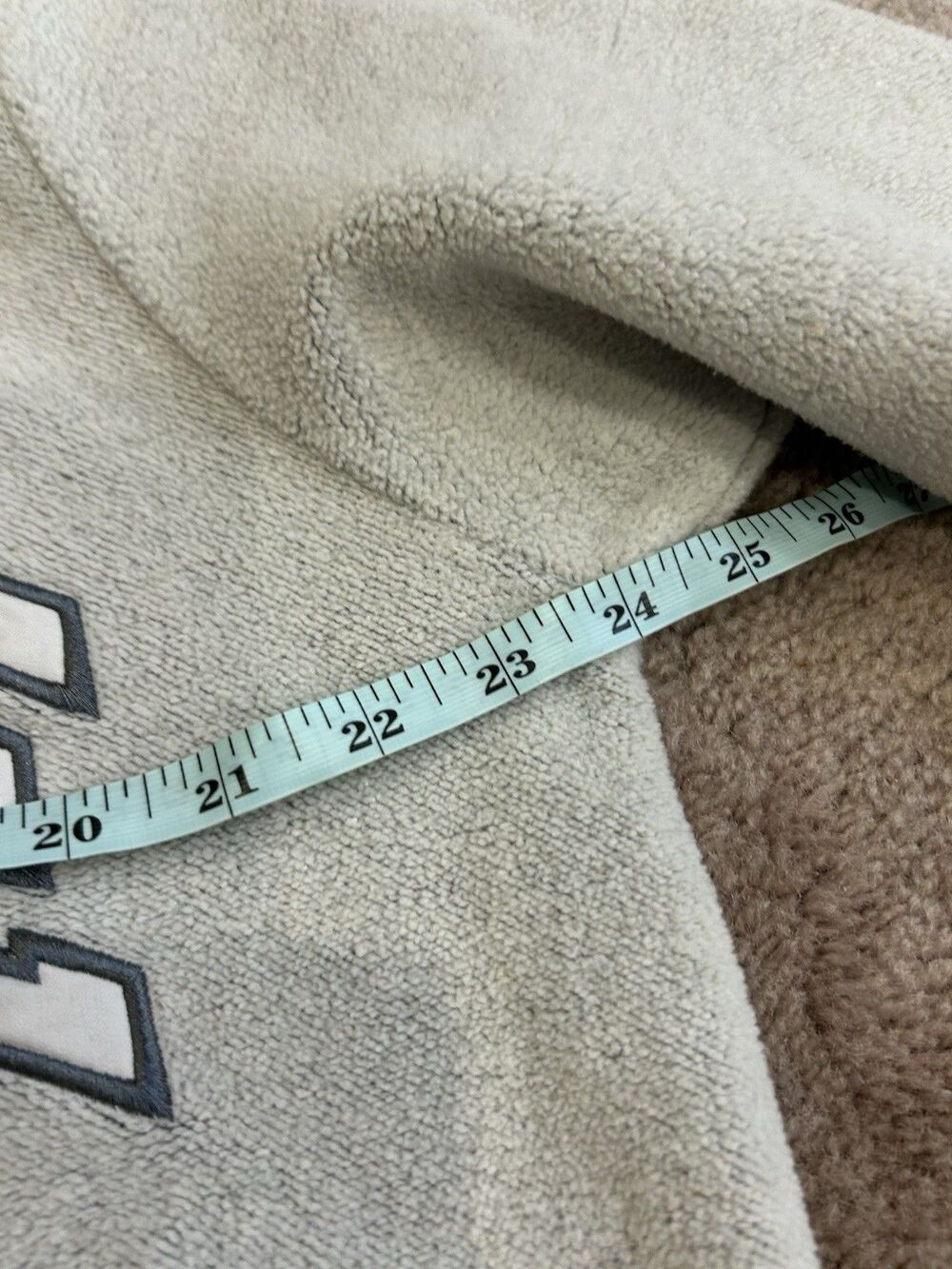 PARKE Inside Out Cozy Collection Varsity Mockneck Sweatshirt Stormy Grey S/M - Picture 6 of 7
